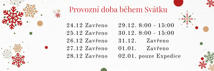 Vánoční otevírací doba 2025